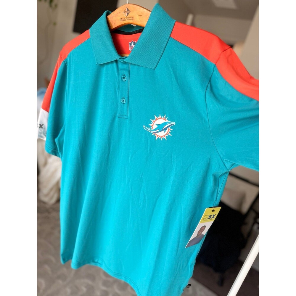 Miami Dolphins Polo NFL Michael Strahan Brand New